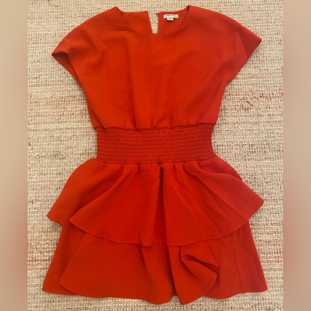 red mini dress